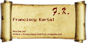Franciscy Kartal névjegykártya